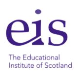 The organisation logo for The Educational Institute of Scotland