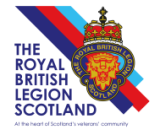 The organisation logo for The Royal British Legion Scotland