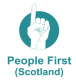 The organisation logo for People First (Scotland)