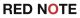 The organisation logo for Red Note Ensemble