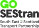 The organisation logo for South East of Scotland Transport Partnership
