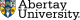 The organisation logo for Abertay University