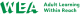 The organisation logo for WEA