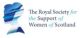 The organisation logo for The Royal Society for the Support of Women of Scotland (RSSWS)