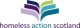 The organisation logo for Homeless Action Scotland