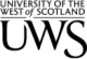 The organisation logo for University of the West of Scotland