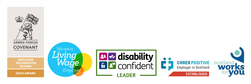 Aberdeenshire council accreditation logos